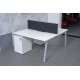 Alpha A-Frame Back to Back Wooden Bench Desk